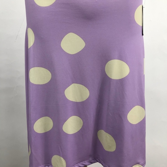 Lularoe Purple White Polka Dot Azure Skirt Size XS - Picture 3 of 7